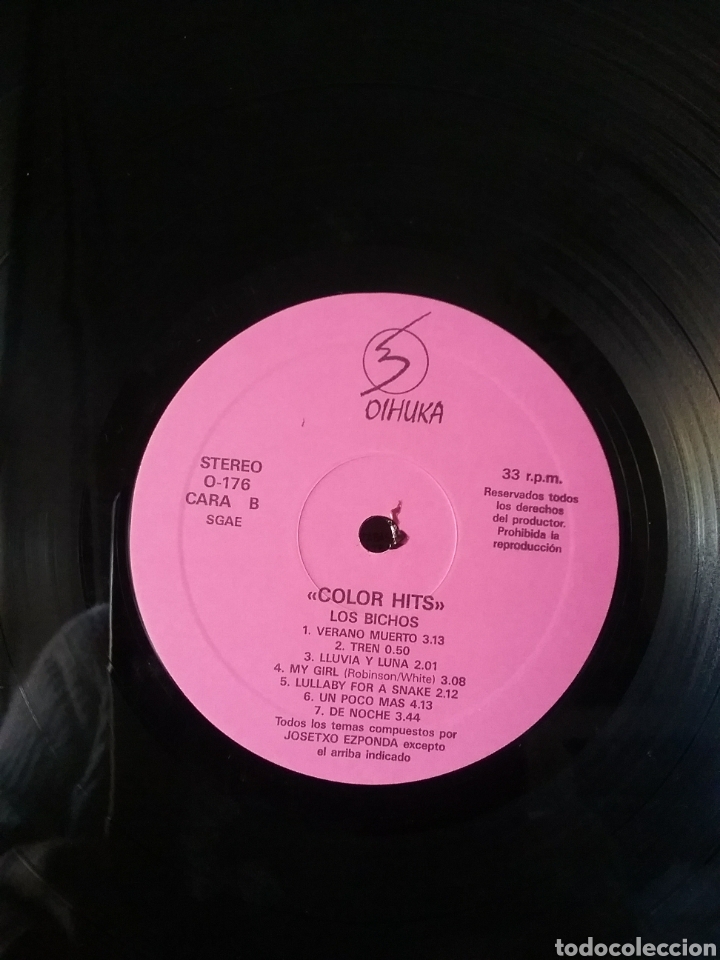Discos de vinilo: LOS BICHOS 1989 OIHUKA RECORDS - Foto 6