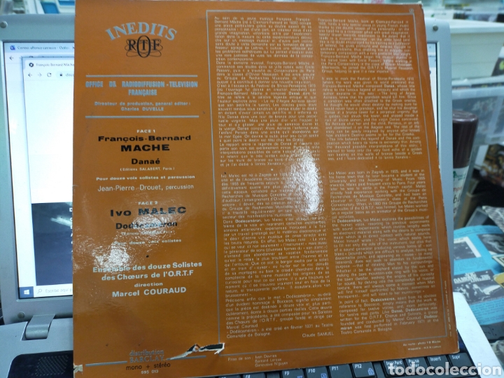 Discos de vinilo: Mach&eacute; malec lp D&aacute;nae / dodecameron Francia 1971 - Foto 2