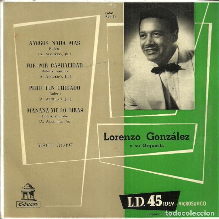 Discos de vinilo: LORENZO GONZ&Aacute;LEZ Y SU ORQUESTA - ODEON - 50s - Foto 1