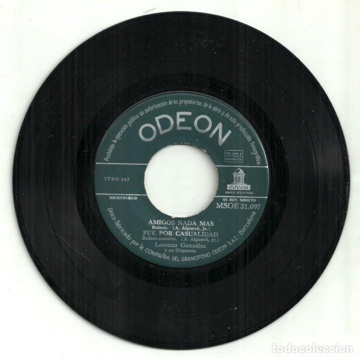 Discos de vinilo: LORENZO GONZ&Aacute;LEZ Y SU ORQUESTA - ODEON - 50s - Foto 3