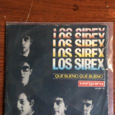 Discos de vinilo: LOS SIREX ”QUÉ BUENO QUÉ BUENO”, SINGLE 7” EDICIÓN 1965. Lote 233968305