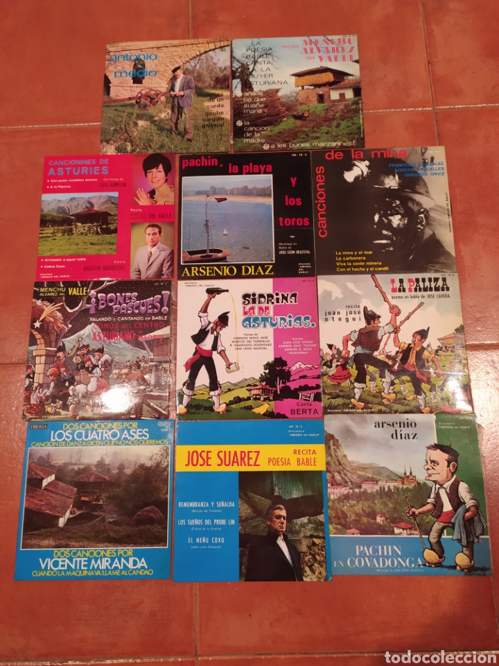 Discos de vinilo: Amigos del Bable. Menchu del Valle - Foto 2