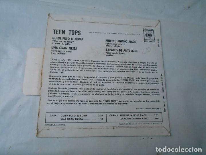 Discos de vinilo: vinilo single de teen tops-1962 - Foto 2