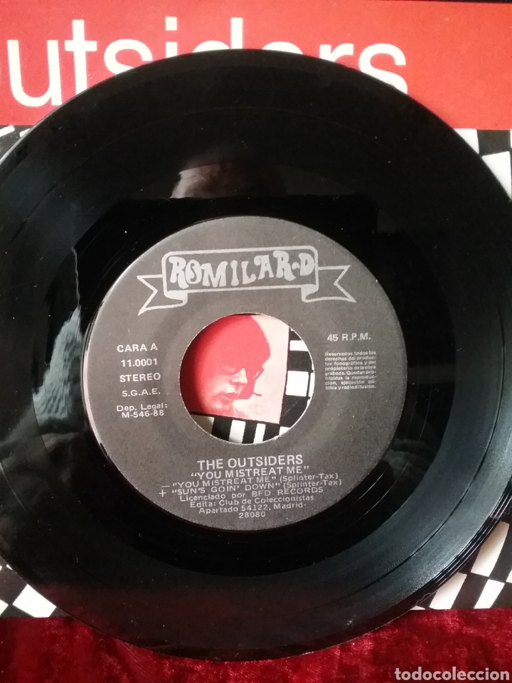 Discos de vinilo: OUTSIDERS 1965 ROMILARD -D 1988 - Foto 3
