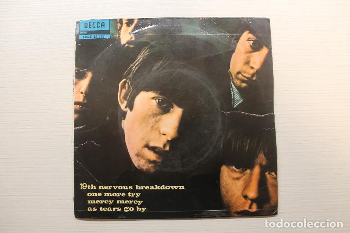 Discos de vinilo: SINGLE, The Rolling Stones, 19th Nervous Breakdown + 3, DECCA, 1966 - Foto 1