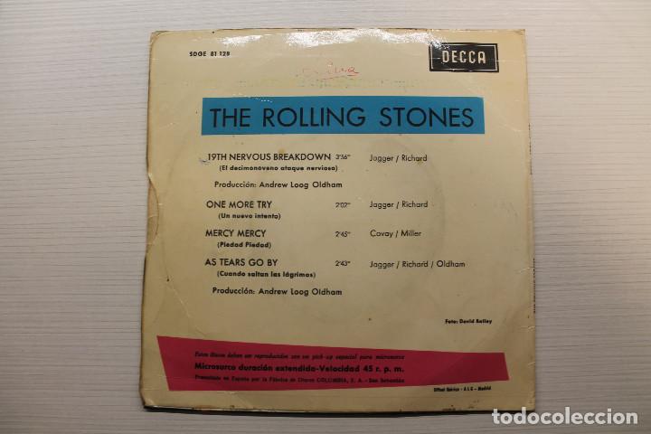 Discos de vinilo: SINGLE, The Rolling Stones, 19th Nervous Breakdown + 3, DECCA, 1966 - Foto 2