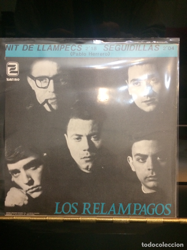 Discos de vinilo: LOS REL&Aacute;MPAGOS. Single. Nit de Llampecs. - Foto 2