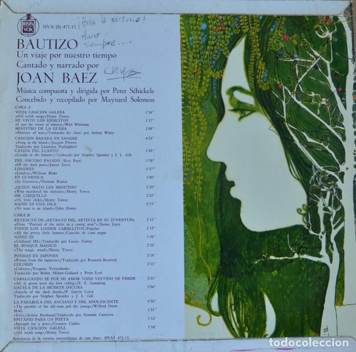 Discos de vinilo: Joan Baez &lrm;&ndash; Bautizo - 1968 - LP - Foto 2