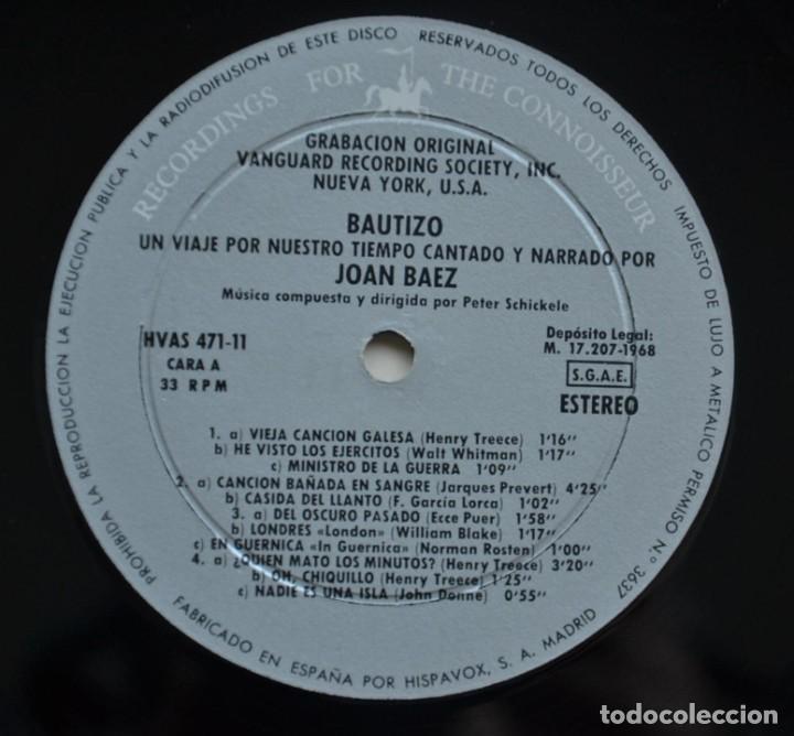Discos de vinilo: Joan Baez &lrm;&ndash; Bautizo - 1968 - LP - Foto 4
