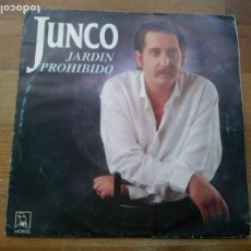 Discos de vinilo: JUNCO - JARDIN PROHIBIDO, DEJAME VIVIR TRANQUILO - SINGLE ORIGINAL HORUS 1992. Lote 234352695