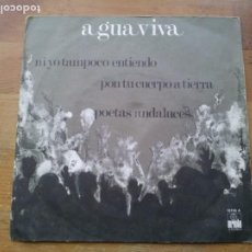 Discos de vinilo: AGUAVIVA - NI YO TAMPOCO ENTIENDO, PON TU CUERPO A TIERRA,POETAS ANDALUCES - SINGLE EP ARIOLA 1975. Lote 234364075