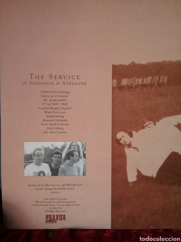 Discos de vinilo: THE SERVICE 1988 PRAVDA RECORDS - Foto 2
