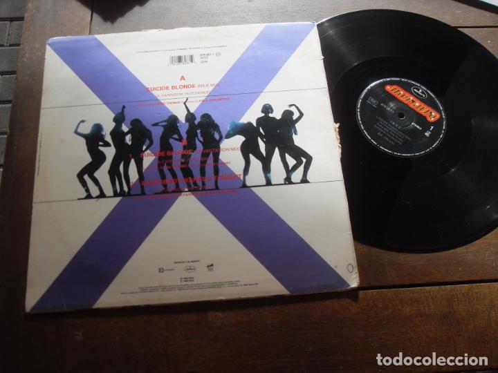 Discos de vinilo: INXS MAXI SINGLE SUICIDE BLONDE MADE IN SPAIN. - Foto 5
