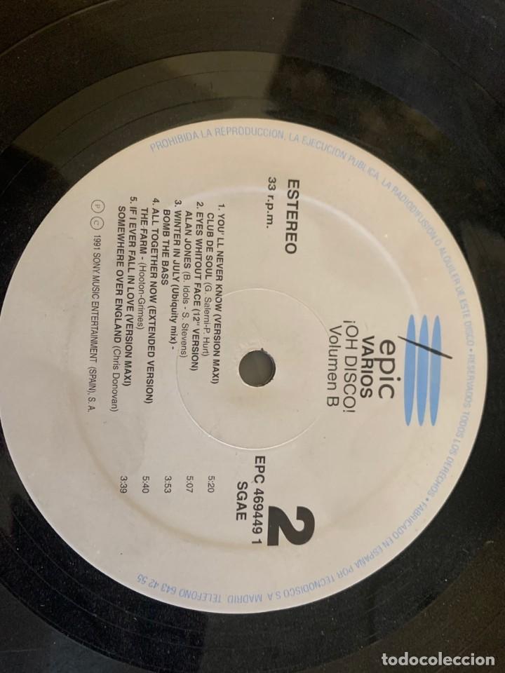 Discos de vinilo: Various &lrm;&ndash; &iexcl;Oh Disco!. DISCO VINILO. ESTADO VG+. 1991 - Foto 2