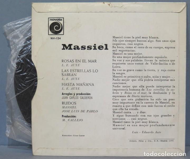 Discos de vinilo: EP. MASSIEL. ROSAS EN EL MAR - Foto 2