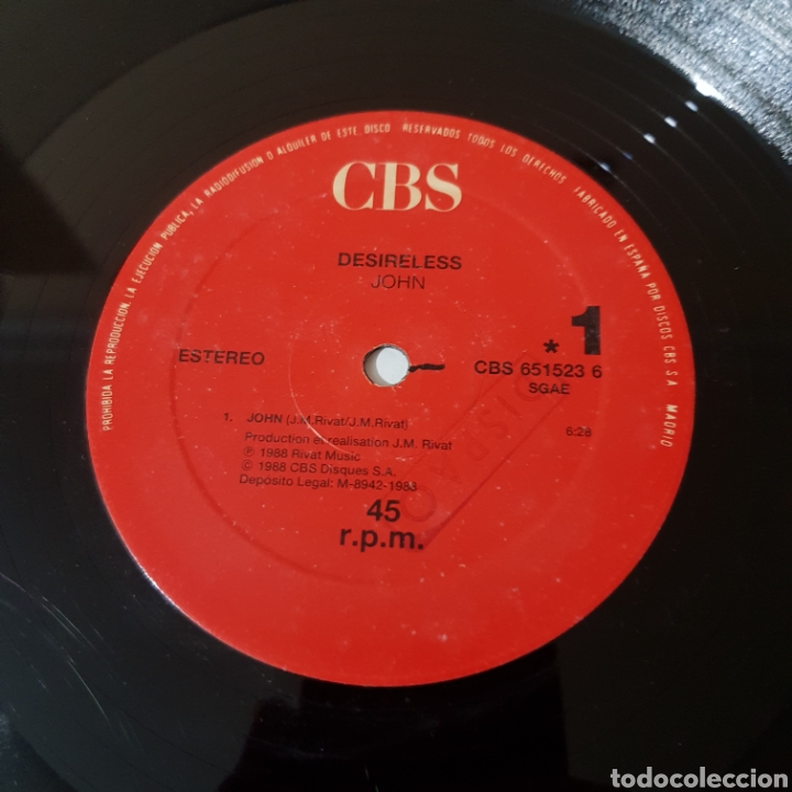Discos de vinilo: DESIRELESS - JOHN - MAXI SINGLE - Foto 4