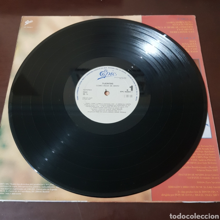 Discos de vinilo: TIJERITAS - COMO AGUA DE MAYO - Foto 4