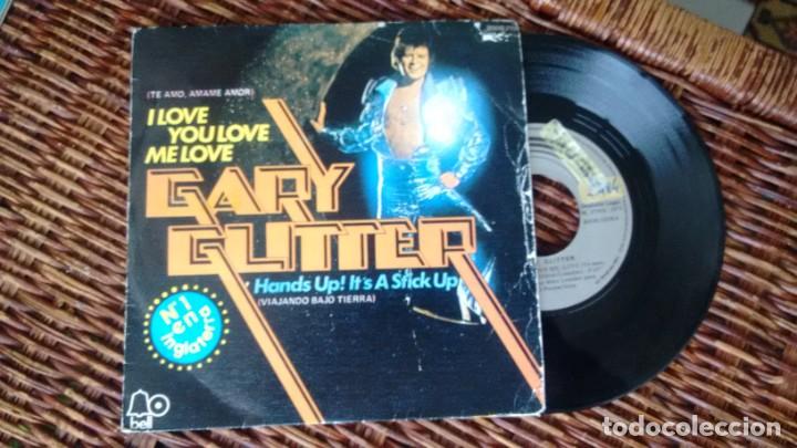 Discos de vinilo: SINGLE (VINILO) DE GARY GLITTER A&Ntilde;OS 70 - Foto 1