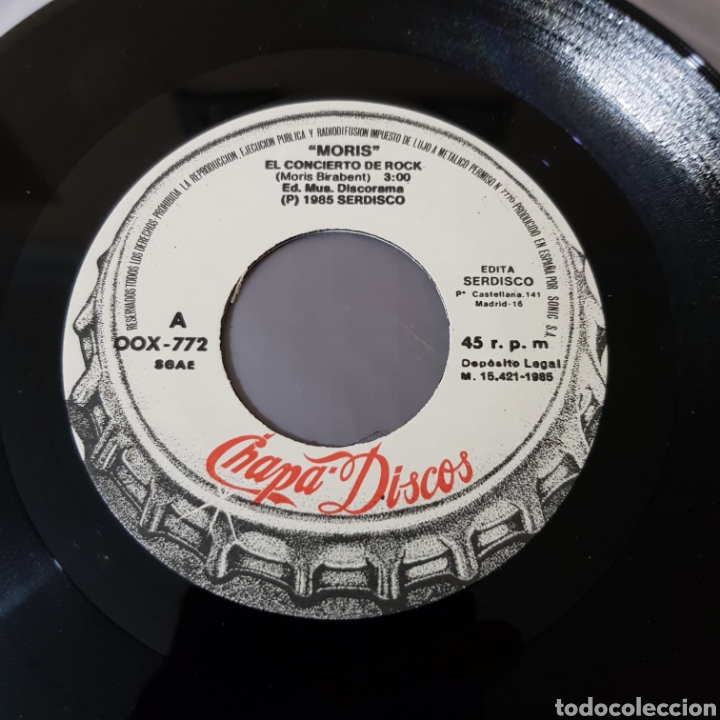 Discos de vinilo: MORIS ( ES UN CHAVAL ) 1985 SERDISCO - CHAPA DISCOS - Foto 2