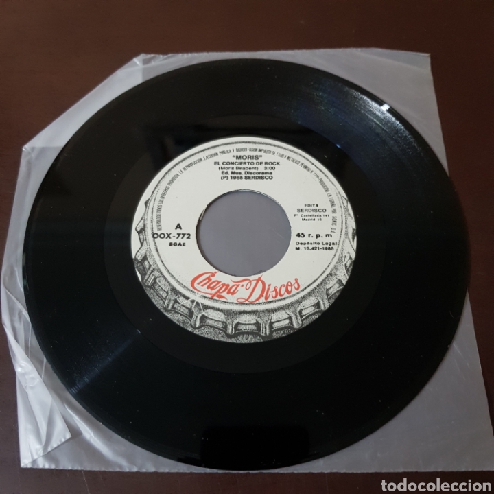 Discos de vinilo: MORIS ( ES UN CHAVAL ) 1985 SERDISCO - CHAPA DISCOS - Foto 3
