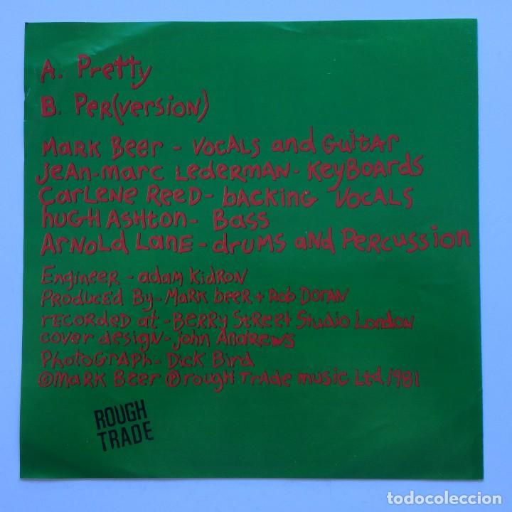 Discos de vinilo: Mark Beer &lrm;&ndash; Pretty / Per(version) Japan,1981 Rough Trade* - Foto 2