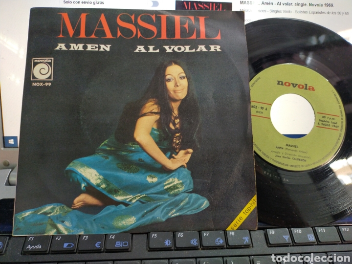Discos de vinilo: Massiel single am&eacute;n 1969 - Foto 1