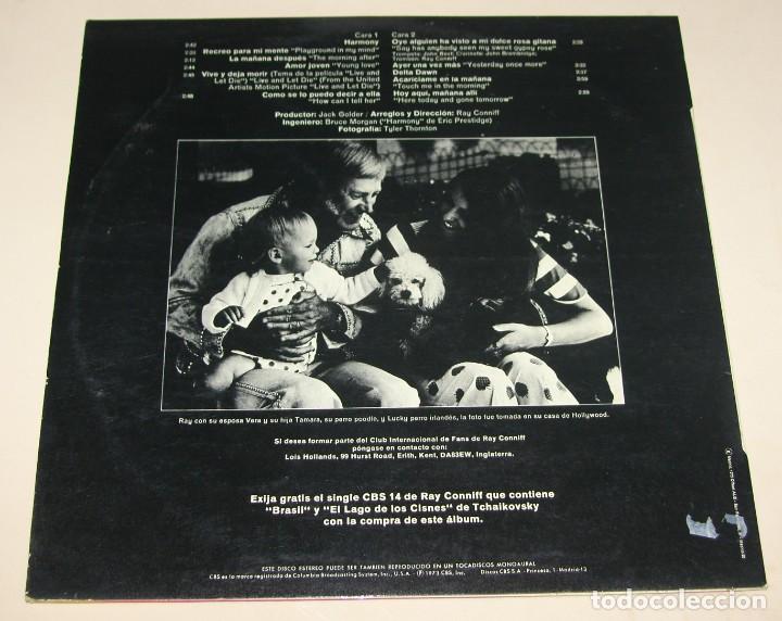 Discos de vinilo: RAY CONNIFF- HARMONY - CBS 1973 - Foto 2