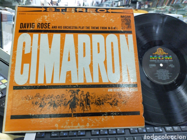 Discos de vinilo: David rose lp cimarr&oacute;n b.s.o. u.s.a. - Foto 1