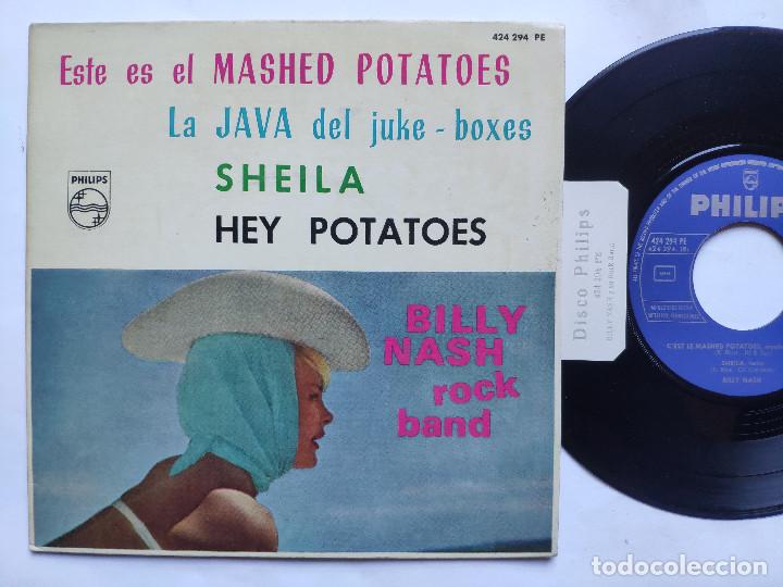 Discos de vinilo: BILLY NASH - EP Spain PS - MINT * MASHED POTATOES / SHEILA / LA JAVA DEL JUKE-BOXES + 1 - Foto 1
