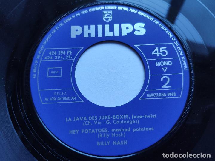 Discos de vinilo: BILLY NASH - EP Spain PS - MINT * MASHED POTATOES / SHEILA / LA JAVA DEL JUKE-BOXES + 1 - Foto 4