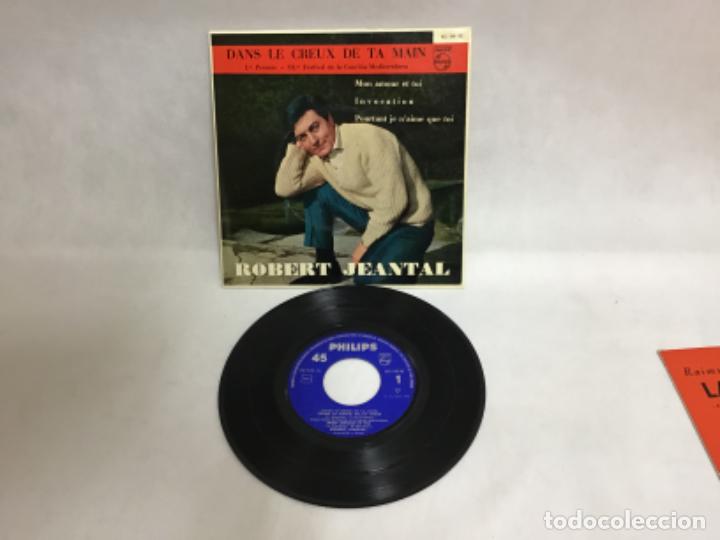 Discos de vinilo: ROBERT JEANTAL, DANS LE CREUX DE TA MAIN, DISCO - Foto 1