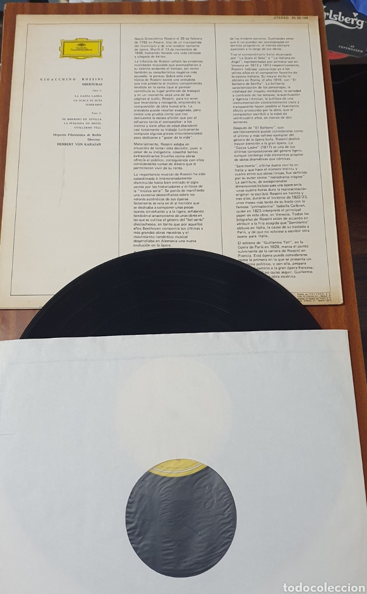 Discos de vinilo: Rossini - Karajan - Oberturas - Foto 2