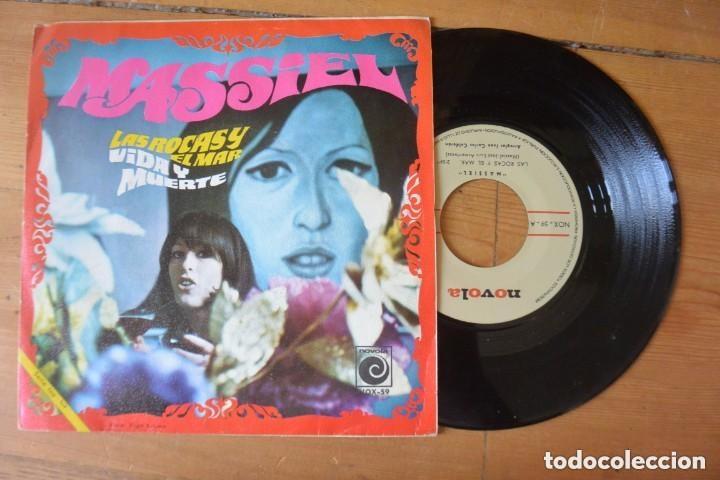 Discos de vinilo: DISCO SINGLE MASSIEL LAS ROCAS Y EL MAR. 1968 - Foto 1