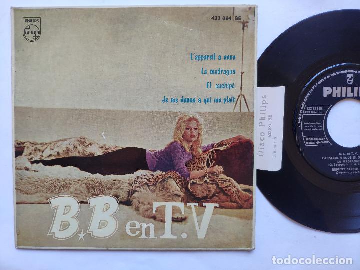 Discos de vinilo: BRIGITTE BARDOT - EP Spain PS - EX * B.B. EN TV * L APPAREIL A SOUS / LA MADRAGUE / EL CUCHIPE + 1 - Foto 1 - 234944060