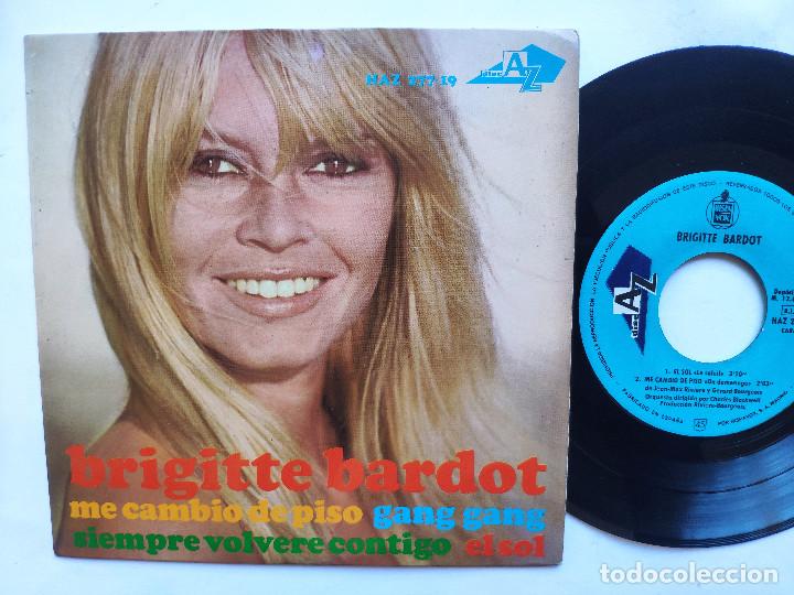 BRIGITTE BARDOT - EP SPAIN PS - MINT * ME CAMBIO DE PISO / GANG GANG / EL SOL + 1 (Música - Discos de Vinilo - EPs - Canción Francesa e Italiana)