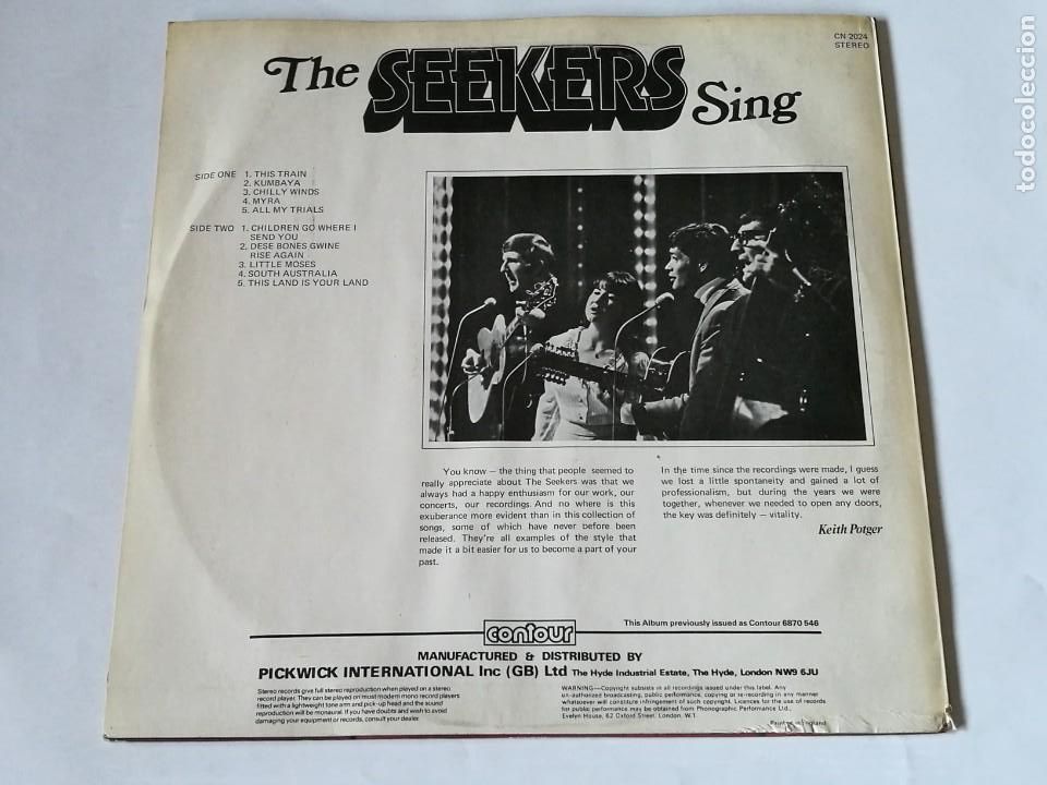 Discos de vinilo: The Seekers - The Seekers Sing - LP - Foto 2