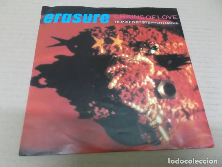 Discos de vinilo: ERASURE (SN) CHAINS OF LOVE A&Ntilde;O 1988