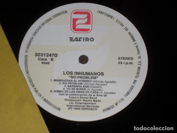 Discos de vinilo: LOS INHUMANOS LP. NO PROBLEM. MADE IN SPAIN. 1990 - Foto 2