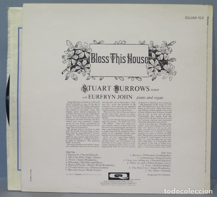 Discos de vinilo: LP. BLESS THIS HOUSE. STUART BURROWS - Foto 2