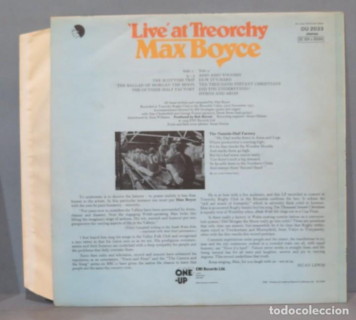 Discos de vinilo: LP. MAX BOYCE. LIVE AT TREORCHY - Foto 2