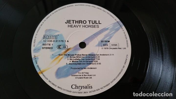 Discos de vinilo: LP JETHRO TULL HEAVY HORSES CHRYSALIS GERMANY - Foto 4