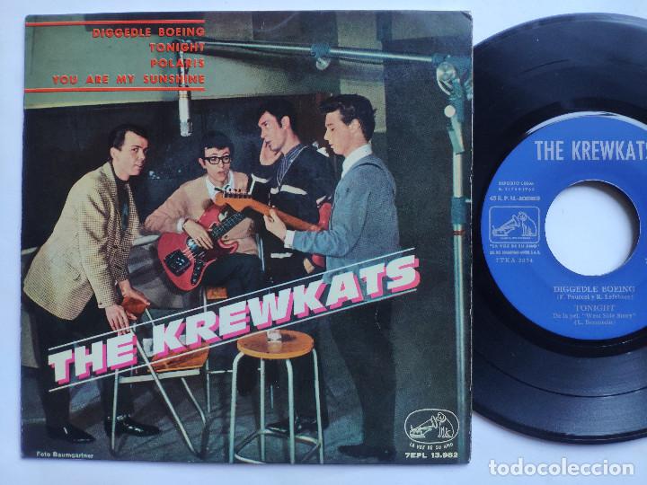 Discos de vinilo: THE KREWKATS - EP Spain PS - EX * DIGGEDLE BOEING / TONIGHT / POLARIS / YOU ARE MY SUNSHINE