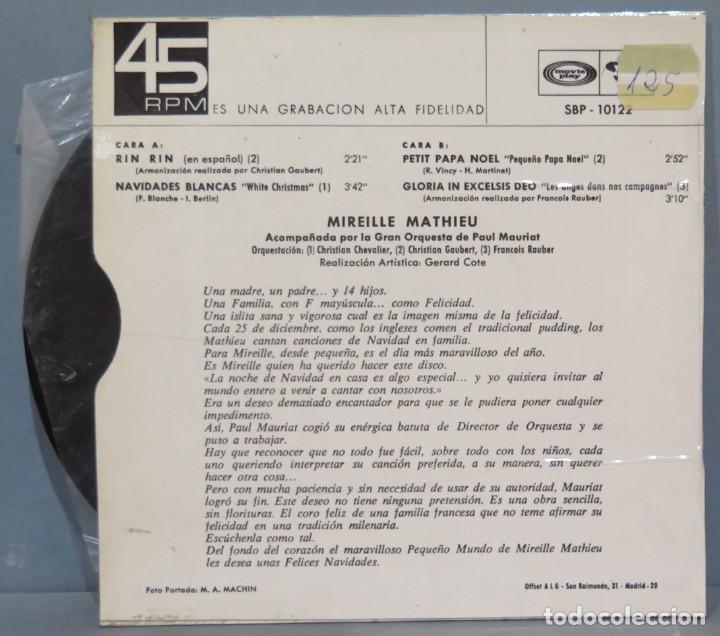 Discos de vinilo: SINGLE. MIREILLE MATHIEU. RIN RIN - Foto 2