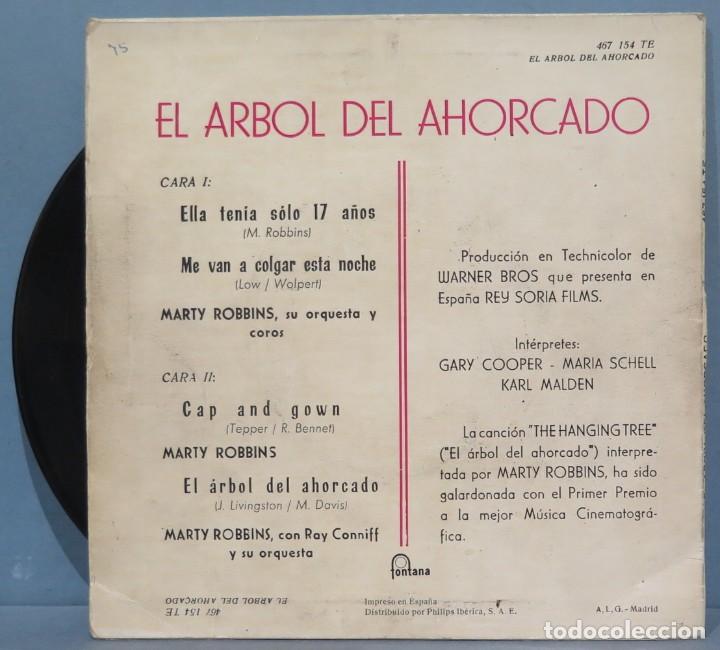 Discos de vinilo: EP. EL ARBOL DEL AHORCADO. MARTY ROBBINS - Foto 2