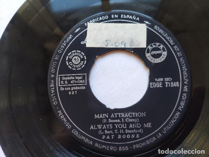 Discos de vinilo: PAT BOONE - EP Spain PS - MAIN ATTRACTION - Foto 4