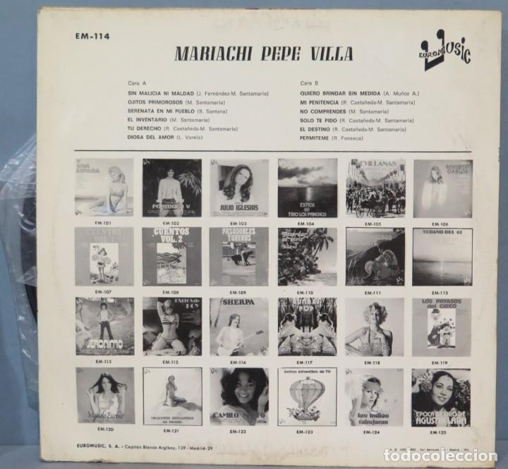 Discos de vinilo: LP. MARIACHI. PEPE VILLA - Foto 2