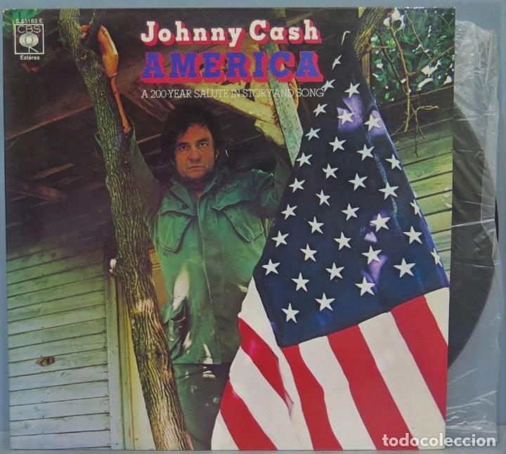 Discos de vinilo: LP. JOHNNY CASH. AMERICA - Foto 1