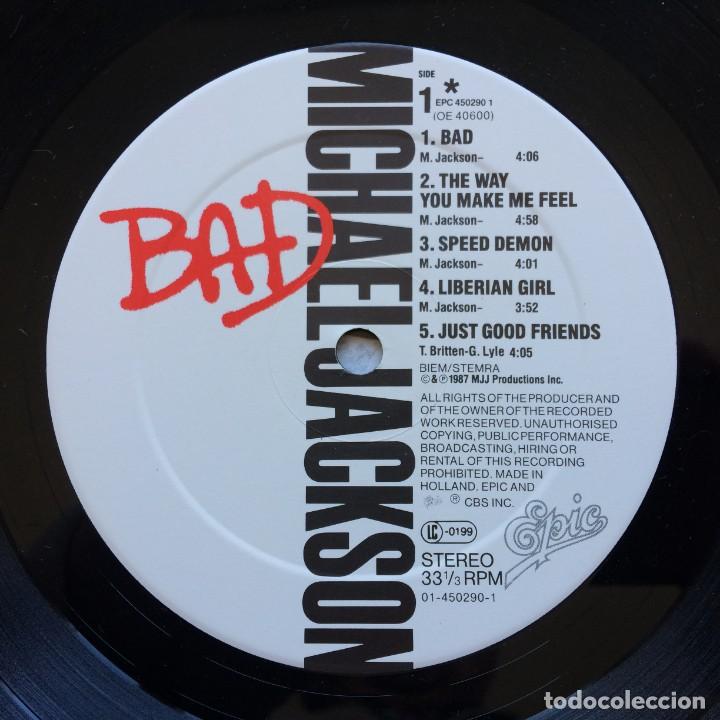 Discos de vinilo: Michael Jackson &lrm;&ndash; Bad Holanda,1987 EPIC* - Foto 6
