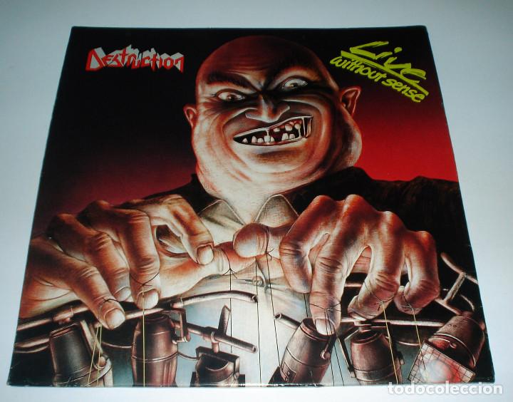 Discos de vinilo: LP DESTRUCTION - LIVE WITHOUT SENSE - Foto 1