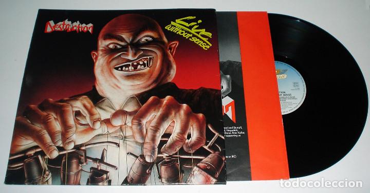 Discos de vinilo: LP DESTRUCTION - LIVE WITHOUT SENSE - Foto 3